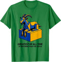 Men's Greatest Of All Time At Watching From The Couch Funny T-Shirt - Kelly Green
