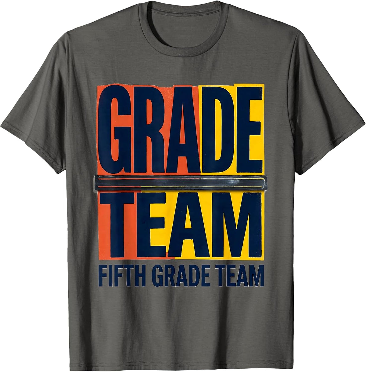 Fifth Grade Team Back to School Teacher Student 5th Grade T-Shirt - Asphalt Grey