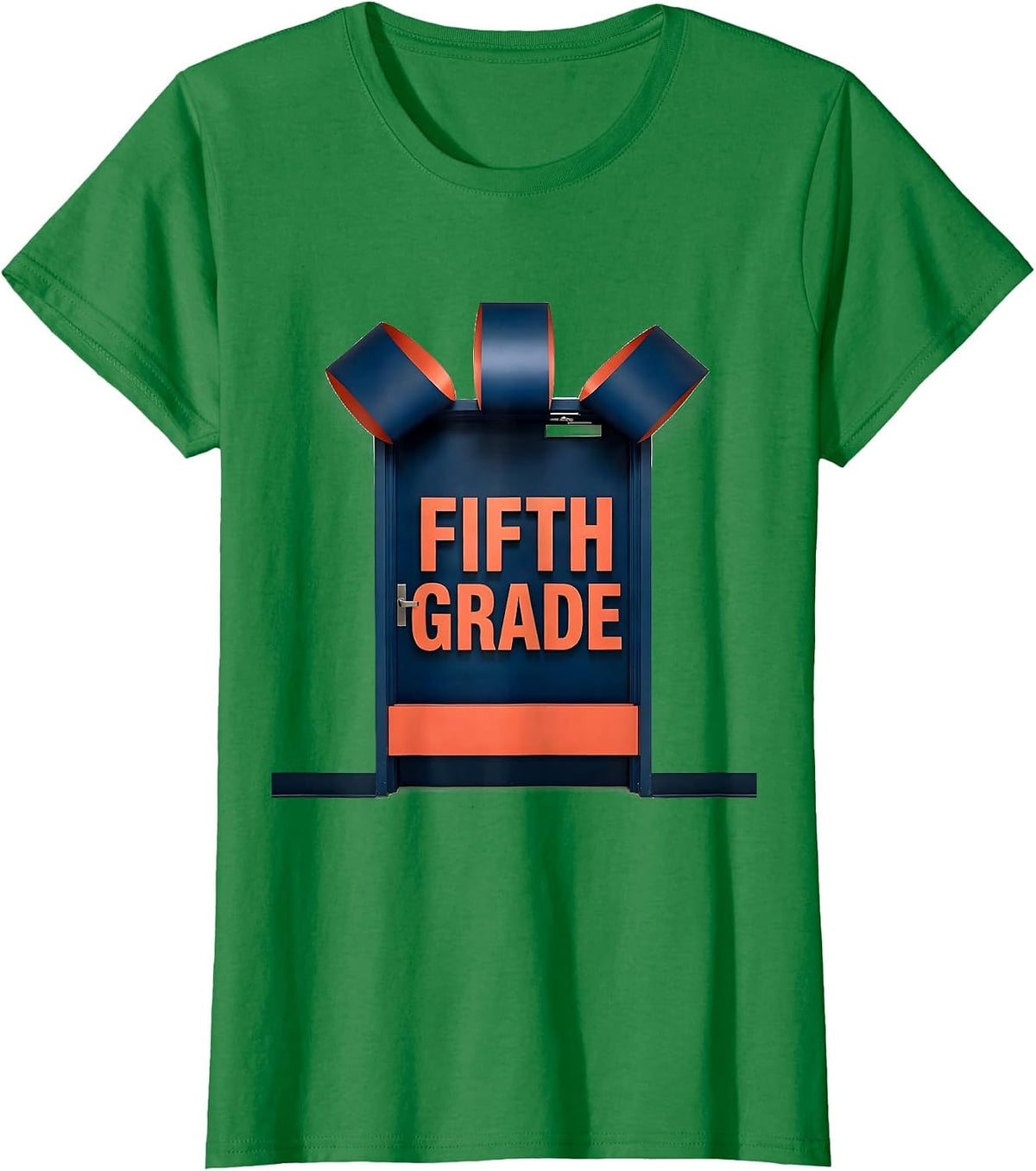 Women's Fifth Grade Cute Preppy Back To School Girl Teacher T-Shirt - Kelly Green