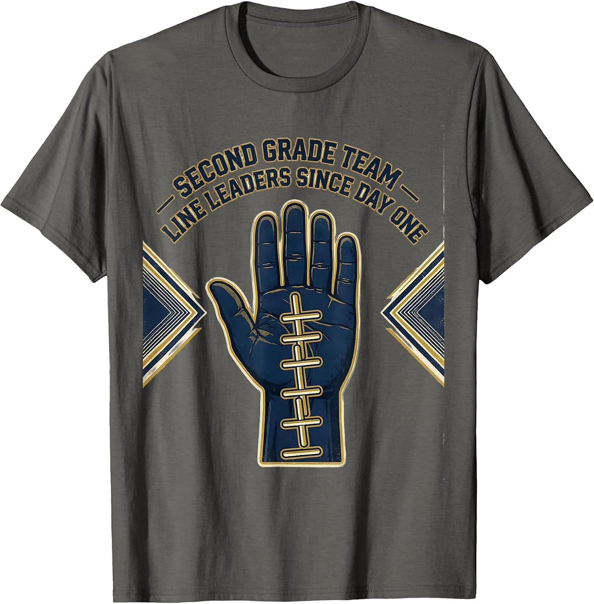 Men's Second Grade Team — Line Leaders Since Day One Teacher T-Shirt - Asphalt Grey