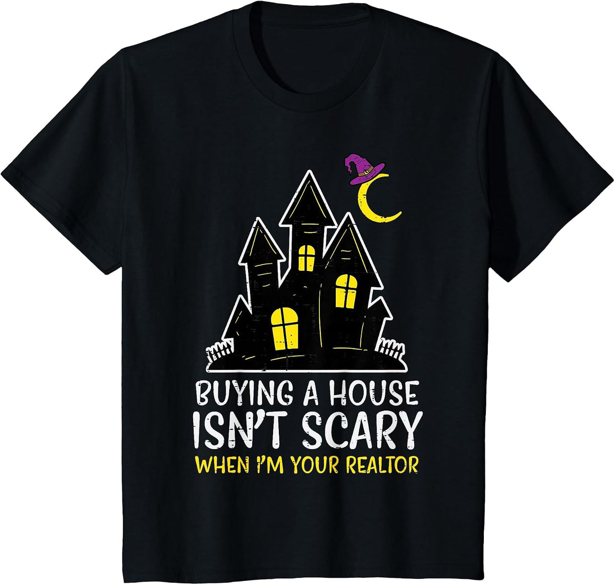 Halloween Realtor Buying House Isnt Scary Costume Women Men T-Shirt - Black