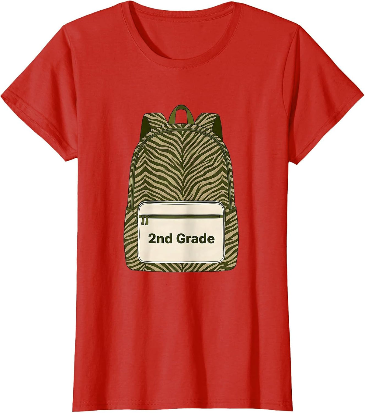 2nd Grade Camo Back To School Boys Teachers T-Shirt - Red