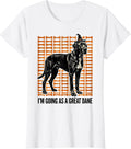 Women's I'm Going As A Great Dane Funny Dog Halloween Costume T-Shirt - White