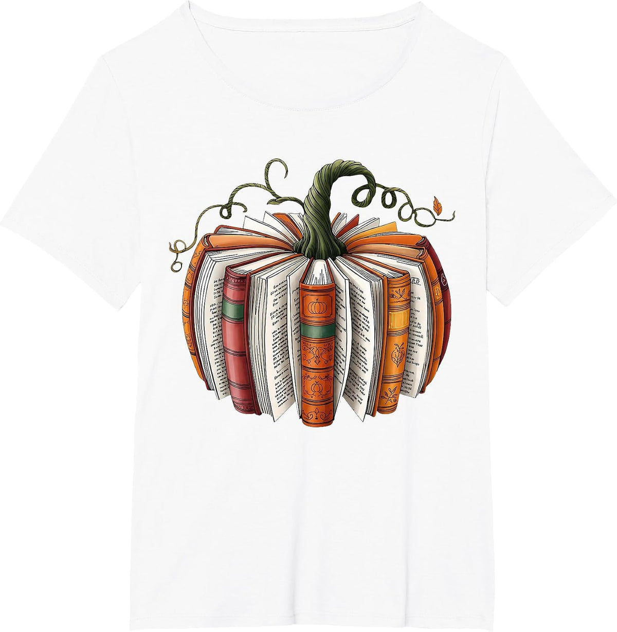 Retro Funny Fall Book Pumpkin Witch Bookworms Librarians T-Shirt - White