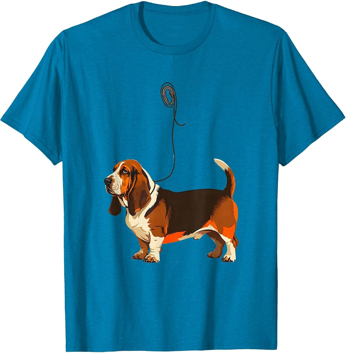 Basset Hound Anchor Funny Dog Lover Gift T-Shirt - Sapphire Blue