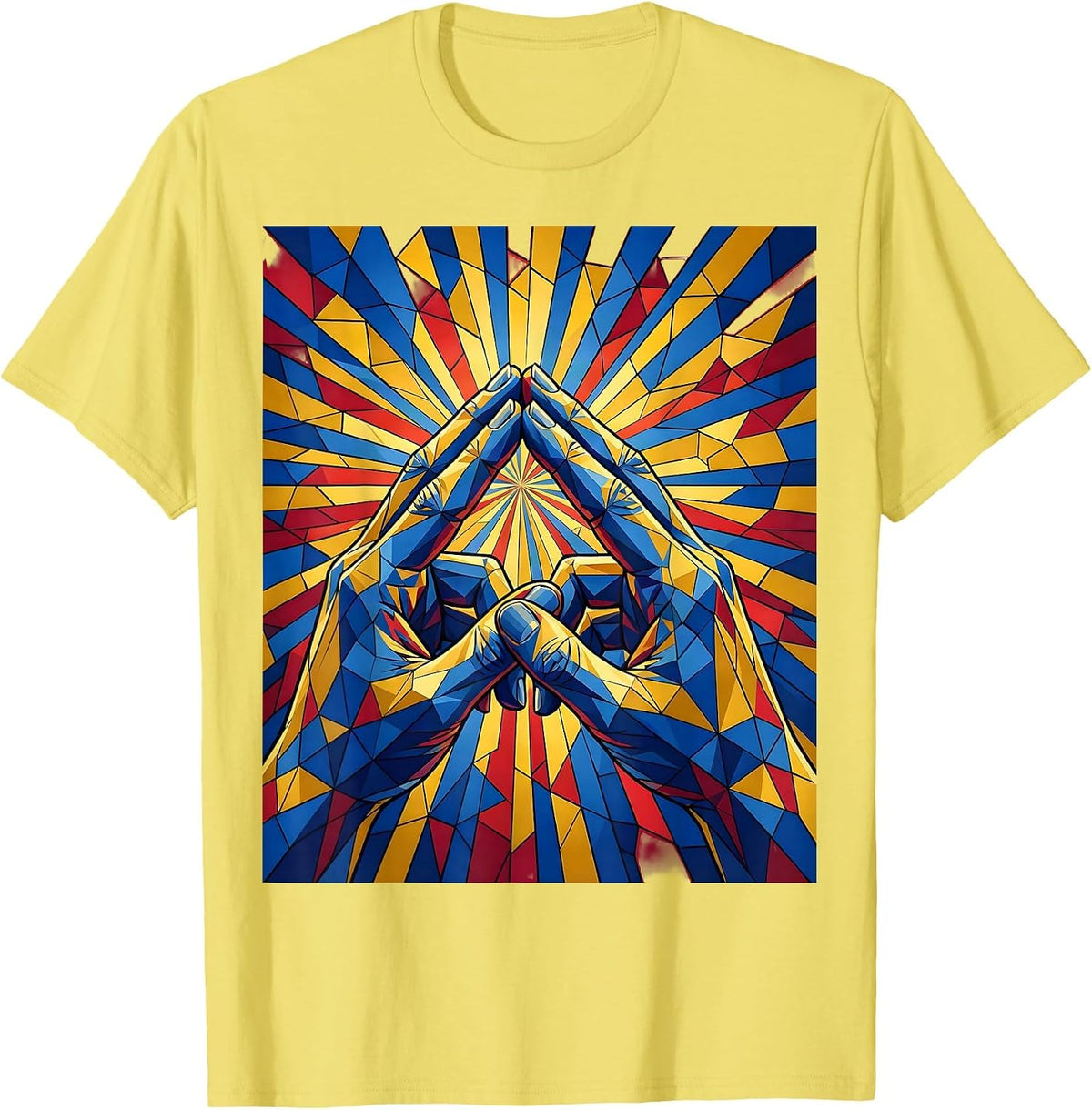 Men's Autism Awareness Bridge of Connection Design T-Shirt - Lemon Yellow