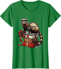 Women's My Ferret Stole The Bow Funny Ferret Lover Gift T-Shirt - Kelly Green