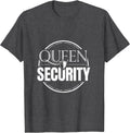 Men's Queen Security Funny Halloween Princess Security Party T-Shirt - Dark Heather Grey