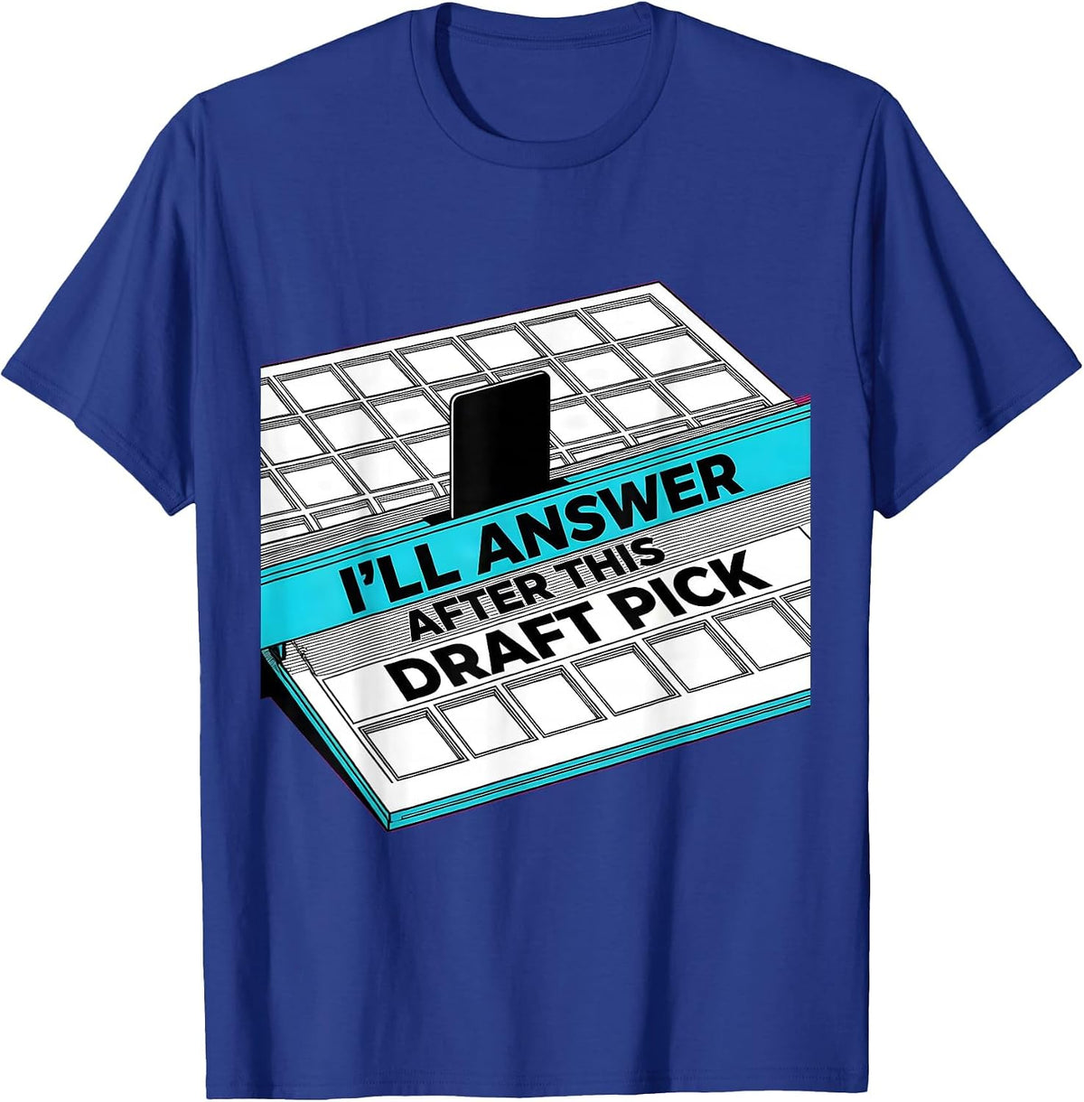 I'll Answer After This Draft Pick Funny Gamer RPG Gift T-Shirt - Royal Blue