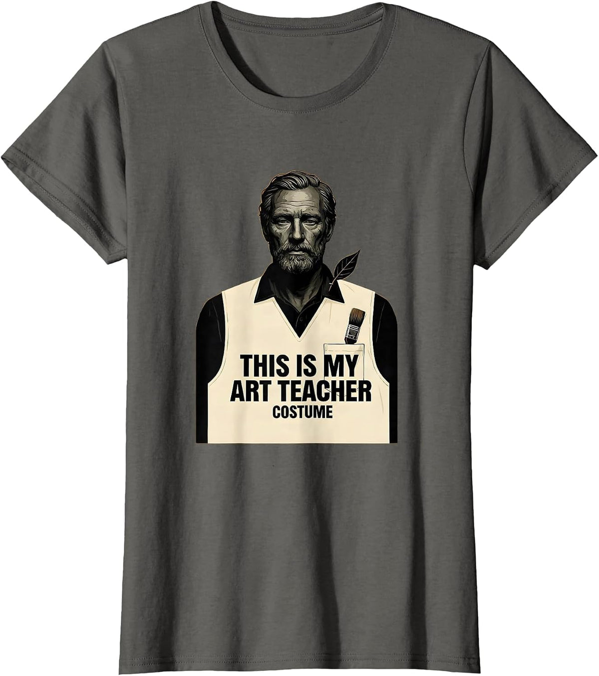 Women's This Is My Art Teacher Costume Funny Halloween Teacher Humor T-Shirt - Asphalt Grey