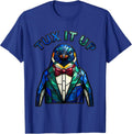 Tux It Up Formal Style Tuxedo Design T-Shirt - Royal Blue