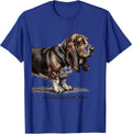 My Basset Is A Long Shot Funny Basset Hound Dog Lover Gift T-Shirt - Royal Blue