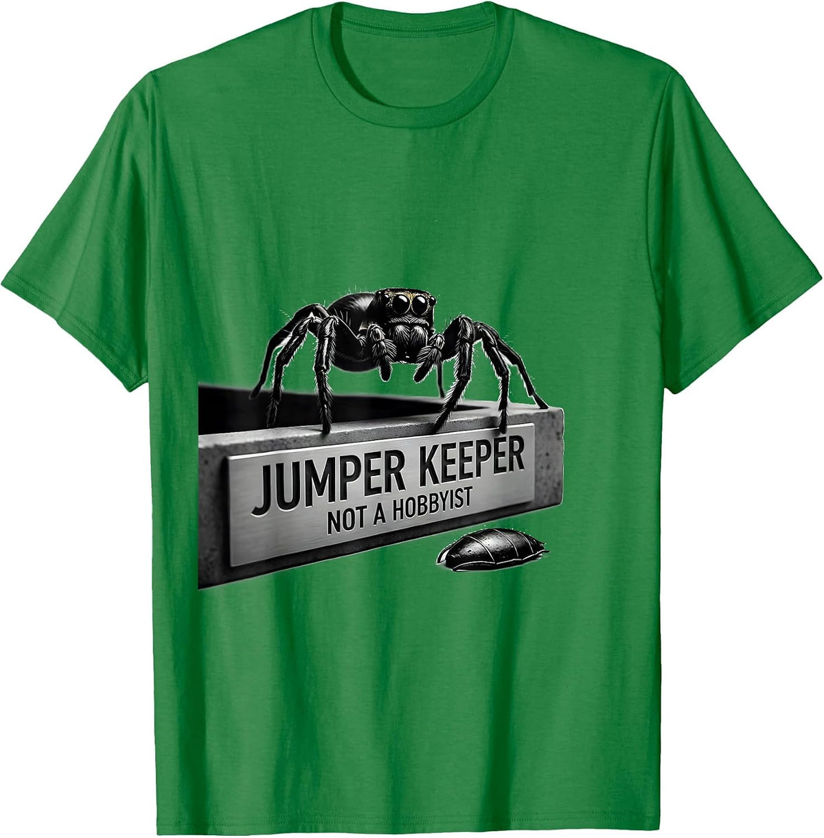 Men's Jumper Keeper Not A Hobbyist Minimalist Spider Lover Gift T-Shirt - Kelly Green