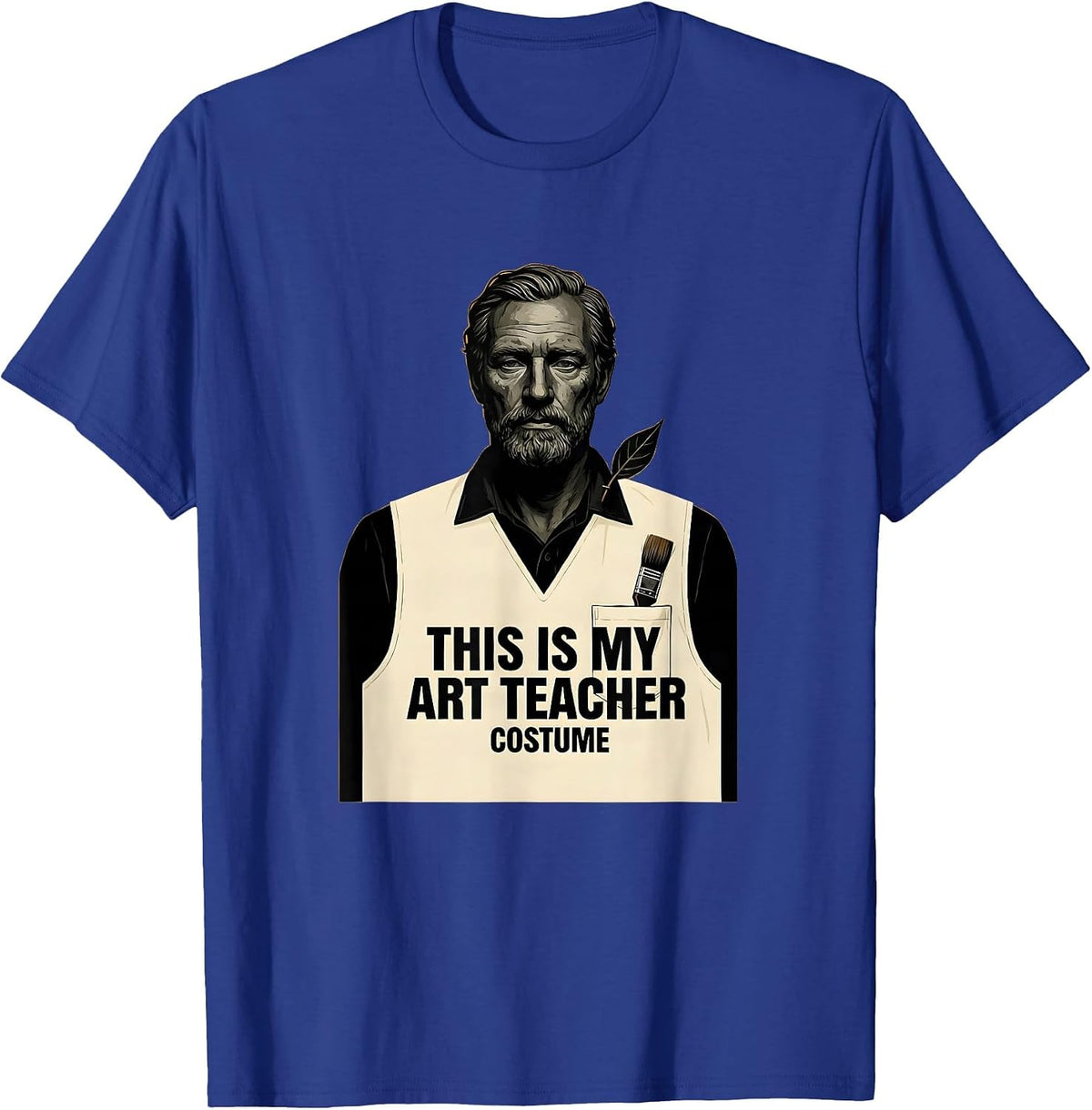 Men's This Is My Art Teacher Costume Funny Halloween Teacher Humor T-Shirt - Royal Blue