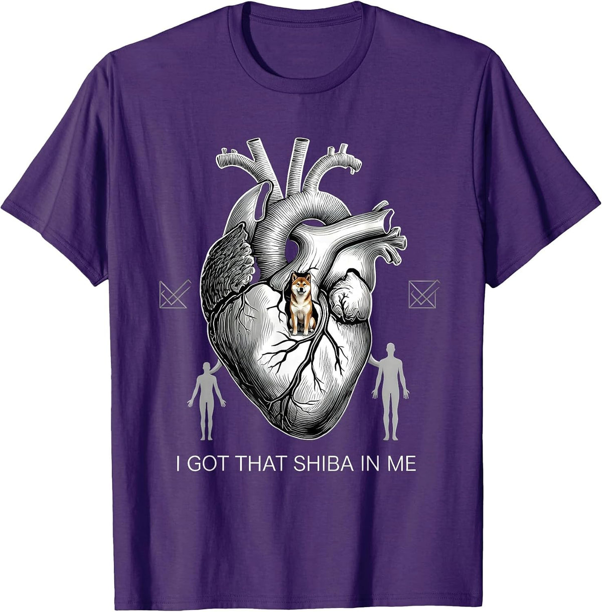 I Got That Shiba In Me Funny Dog Meme Humorous Viral Quote T-Shirt - Purple