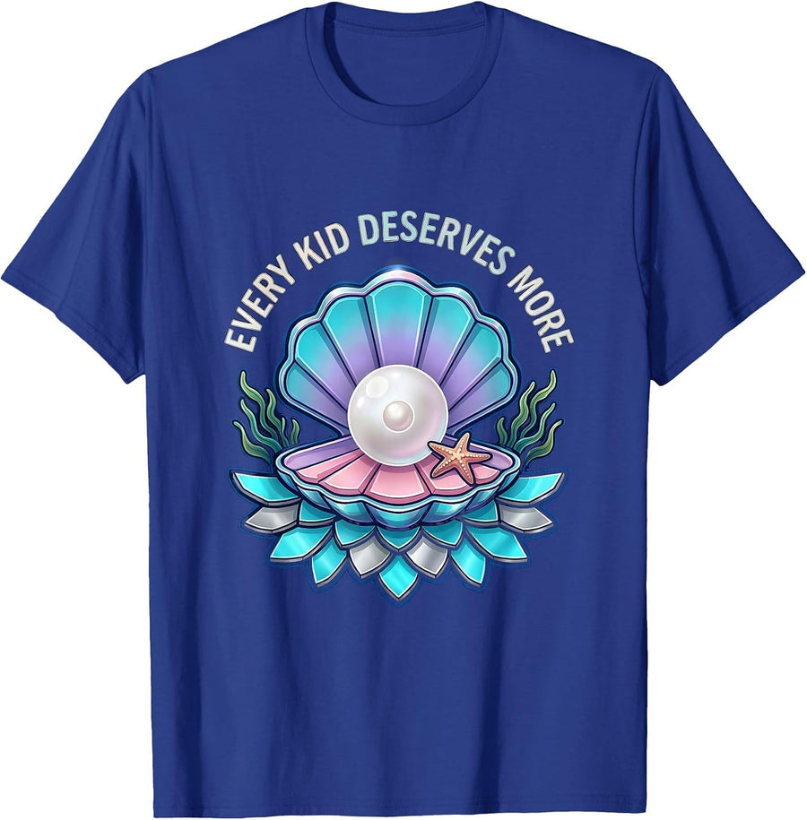 Every Kid Deserves More Special Education Tee T-Shirt - Royal Blue