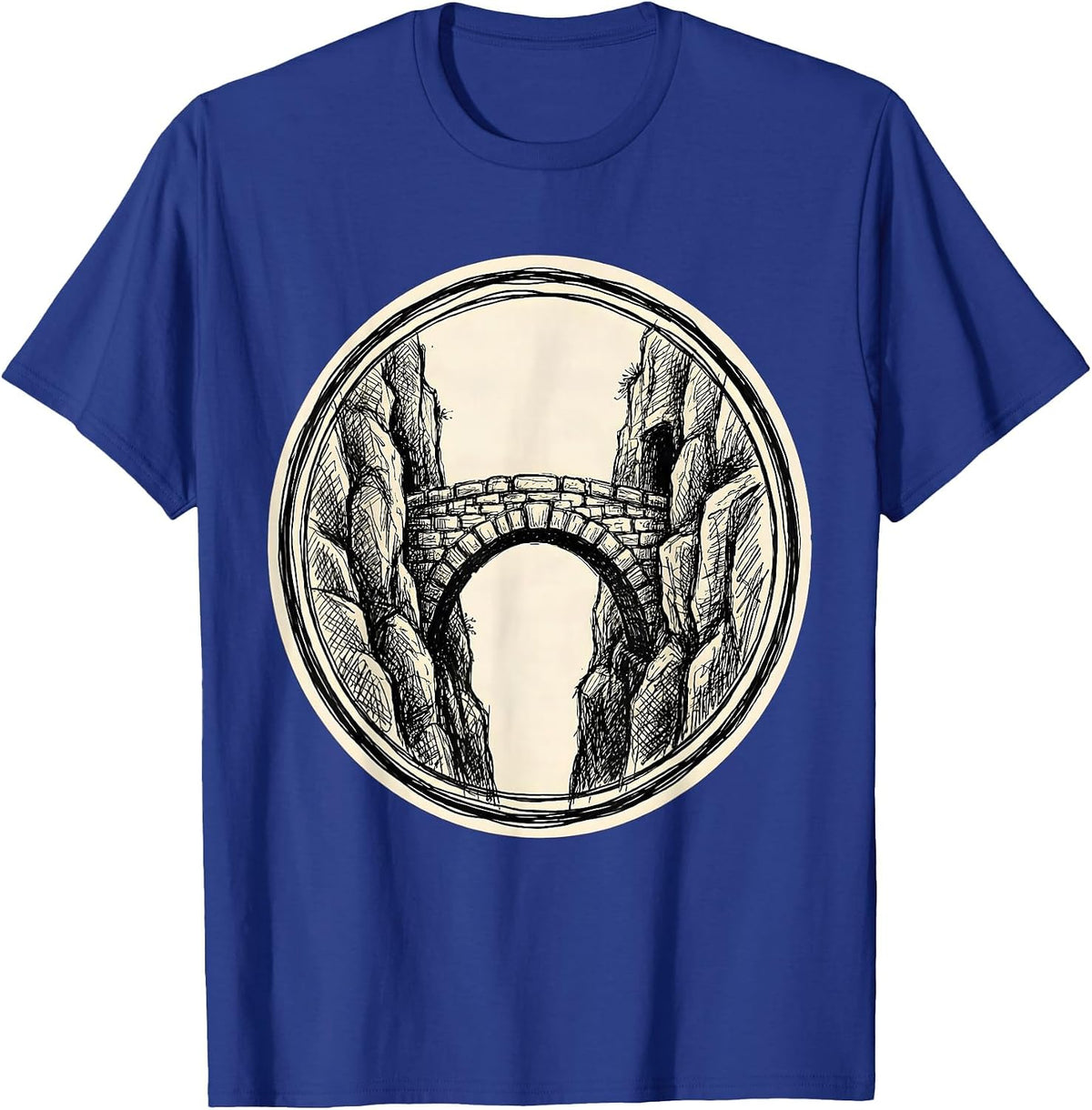 Social Worker Bridge Graphic - Connecting Lives T-Shirt - Royal Blue