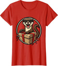 Women's Sealed Ferret Badge Funny Ferret Lover Gift T-Shirt - Red