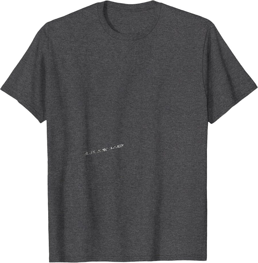 Men's No Echo No Point Complaining Funny Space Conspiracy Humor T-Shirt - Dark Heather Grey