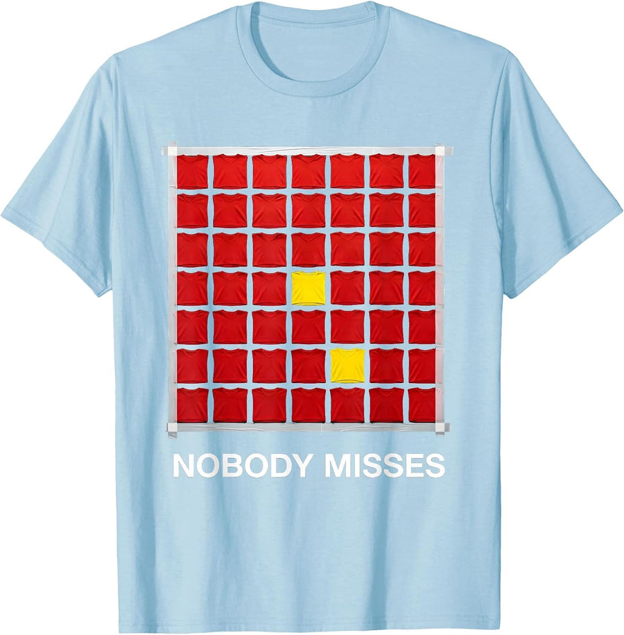 Men's Nobody Misses Bauhaus Modernist PE Teacher Appreciation T-Shirt - Baby Blue