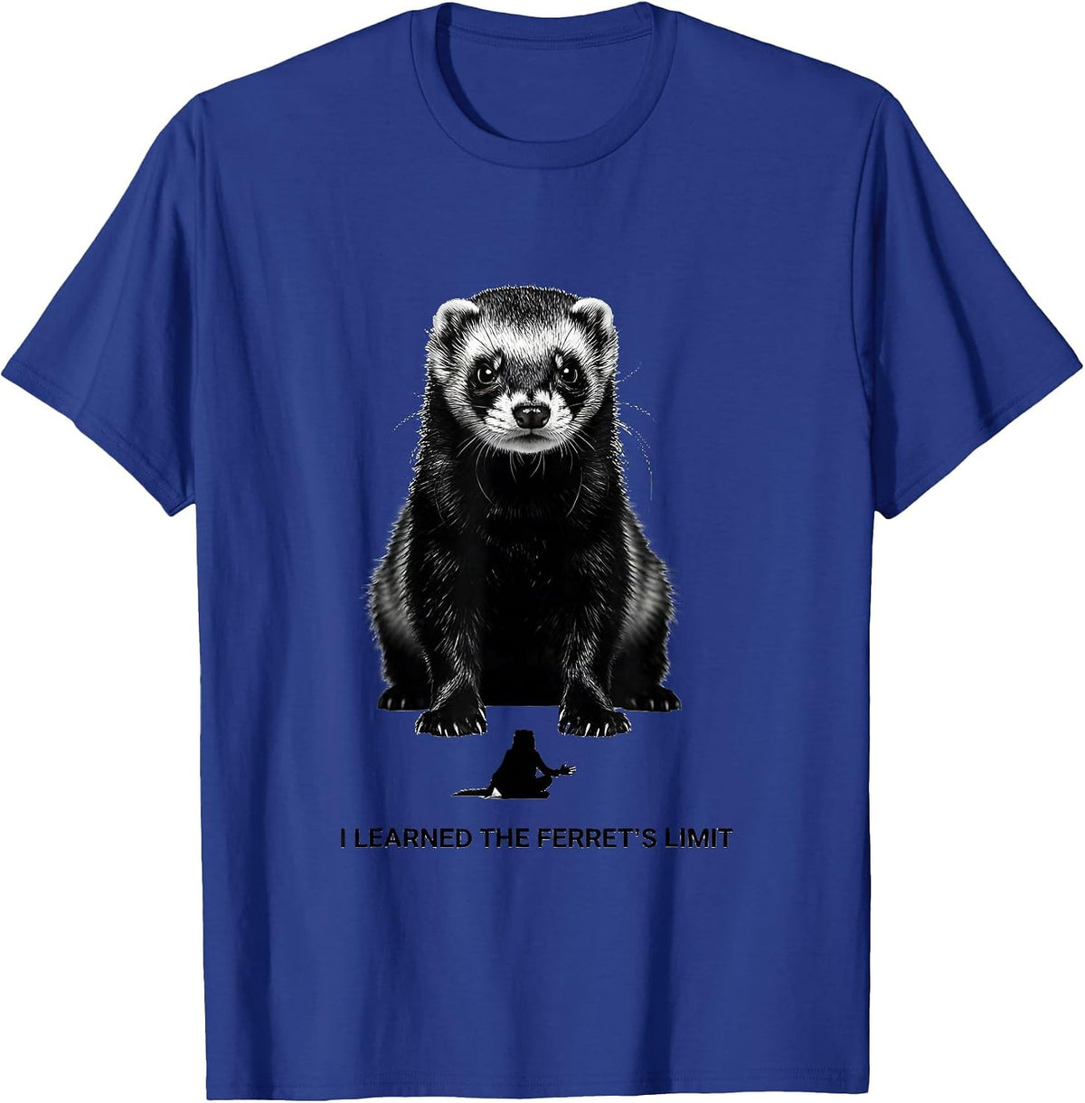 I Learned The Ferret's Limit Funny Ferret Lover Humor T-Shirt - Royal Blue