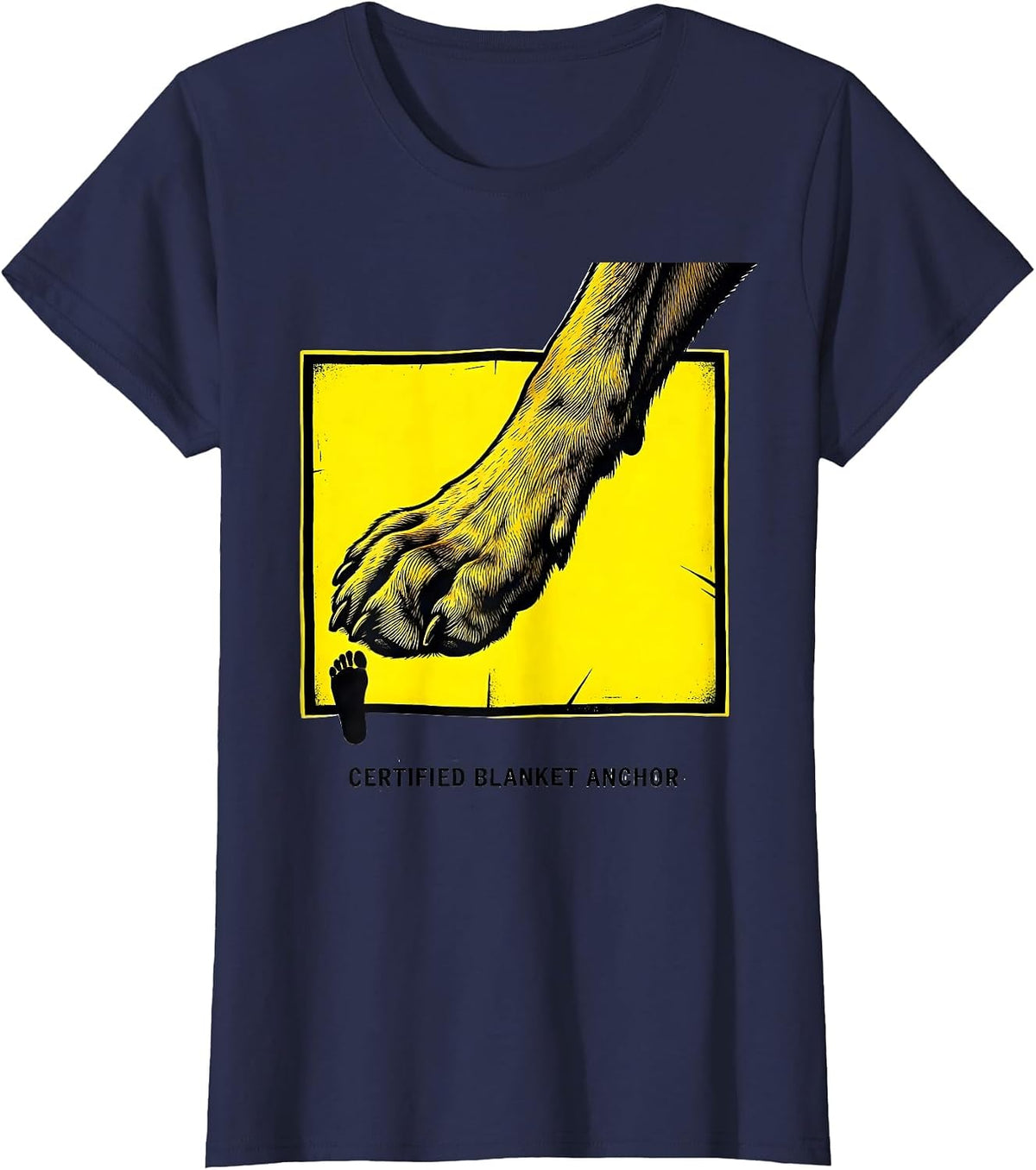 Women's Certified Blanket Anchor Funny Great Dane Owner Dog Mom Dog T-Shirt - Navy Blue