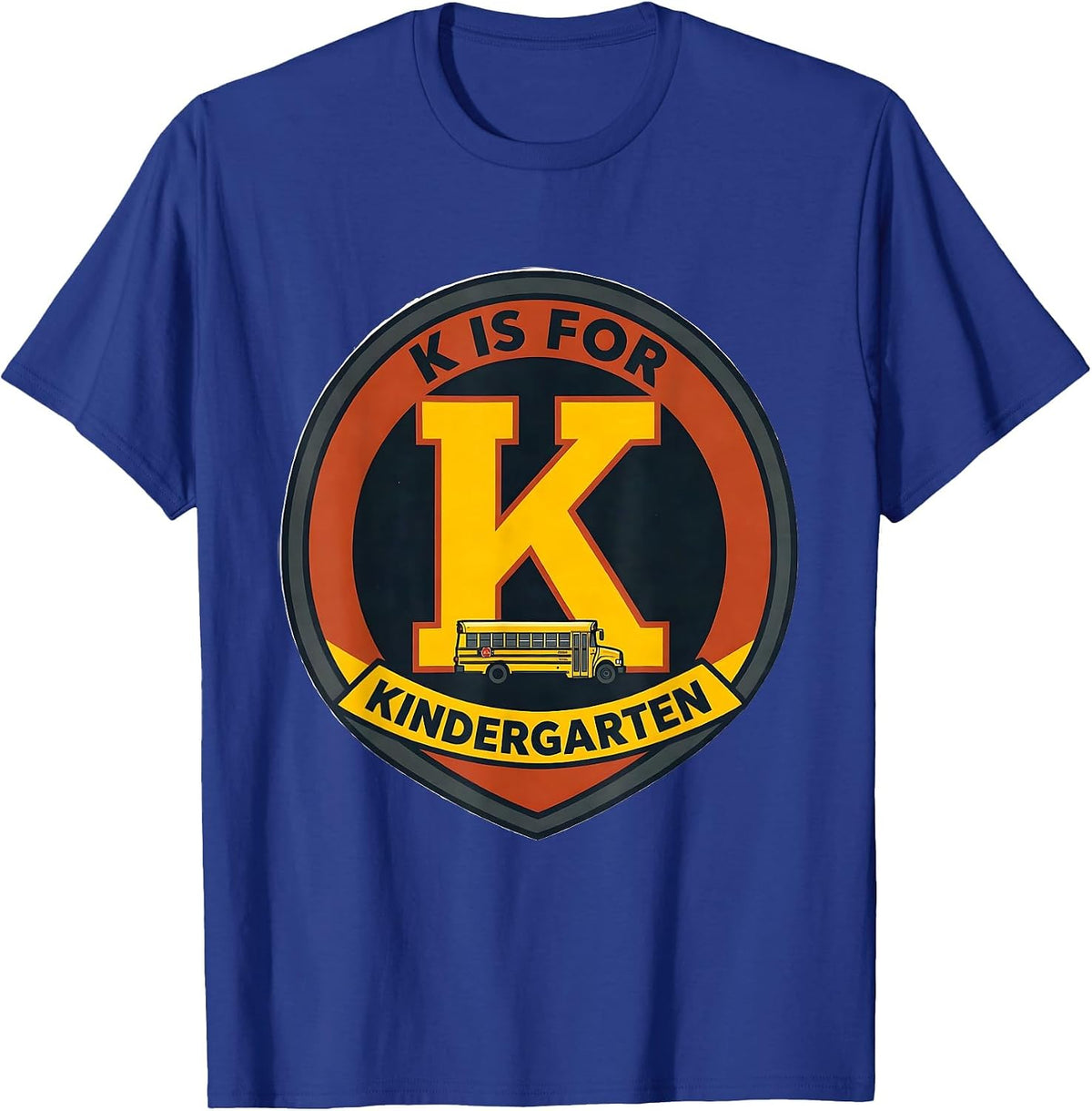 K Is For Kindergarten Teacher Back To School Cheerful Screen T-Shirt - Royal Blue