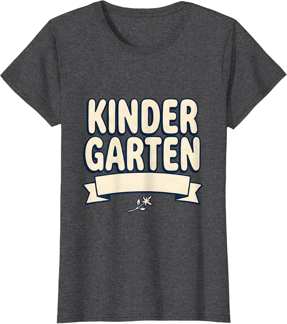 Women's Kindergarten Retro Grade Level Teacher Back To School T-Shirt - Dark Heather Grey