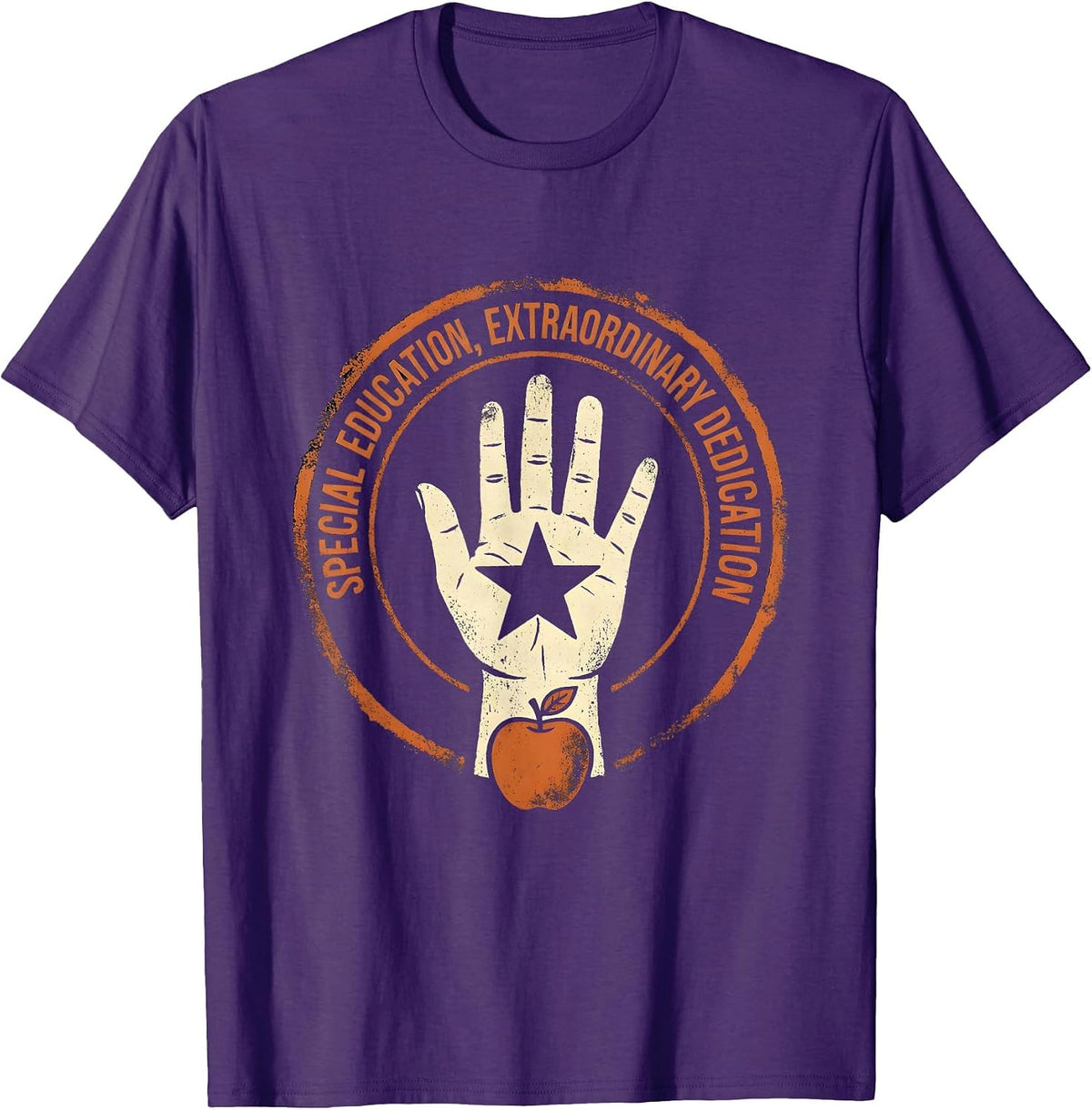 Men's Special Education Extraordinary Dedication Teacher T-Shirt - Purple