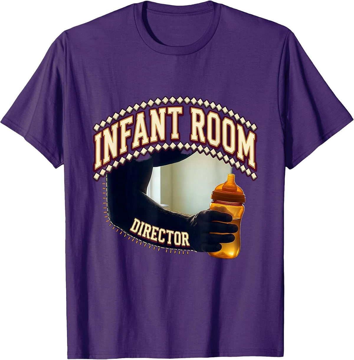 Men's Infant Room Director Funny Daycare Provider Childcare T-Shirt - Purple