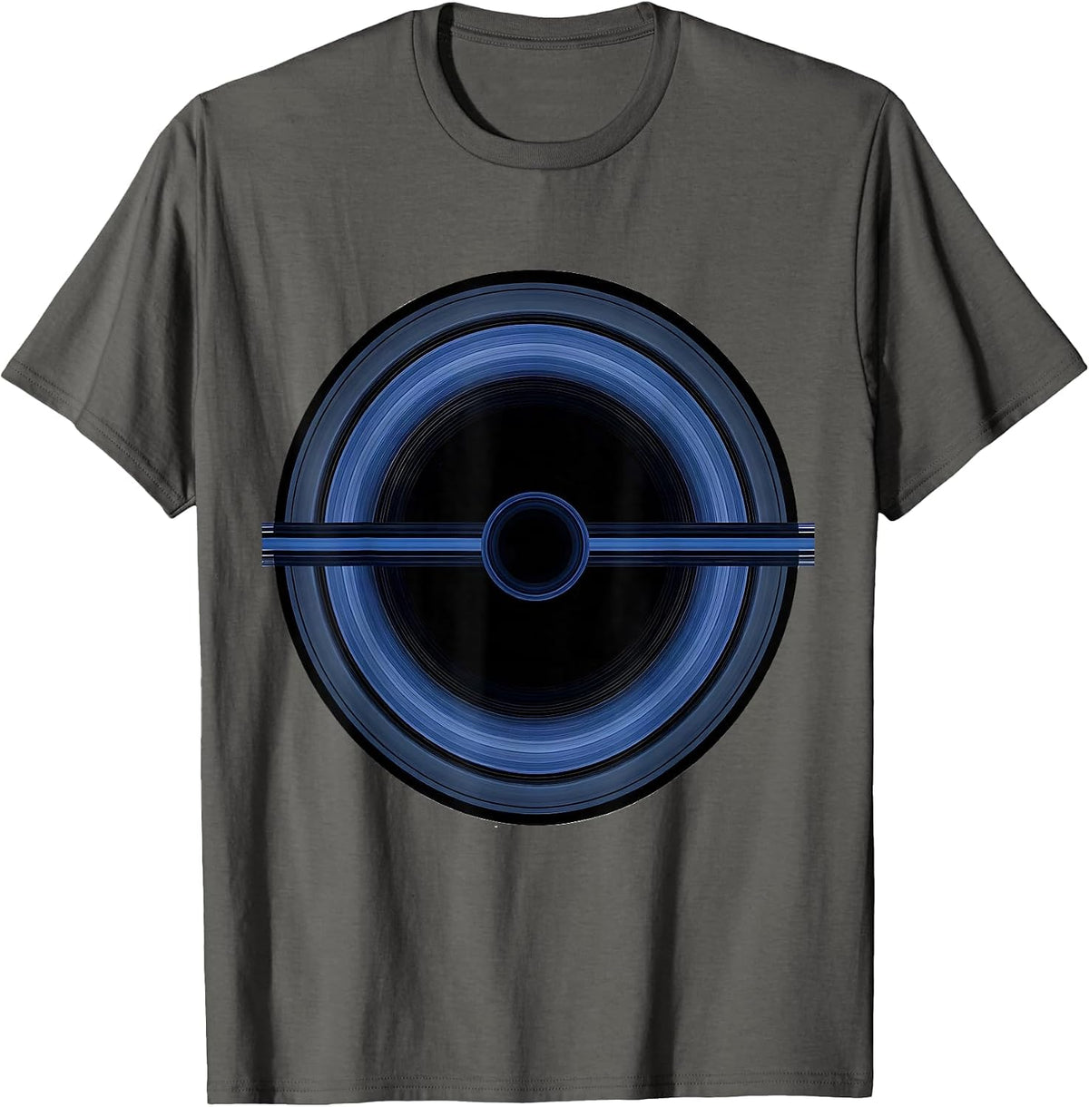 Men's Saturn Rings Fractions Space Math Graphic T-Shirt - Asphalt Grey