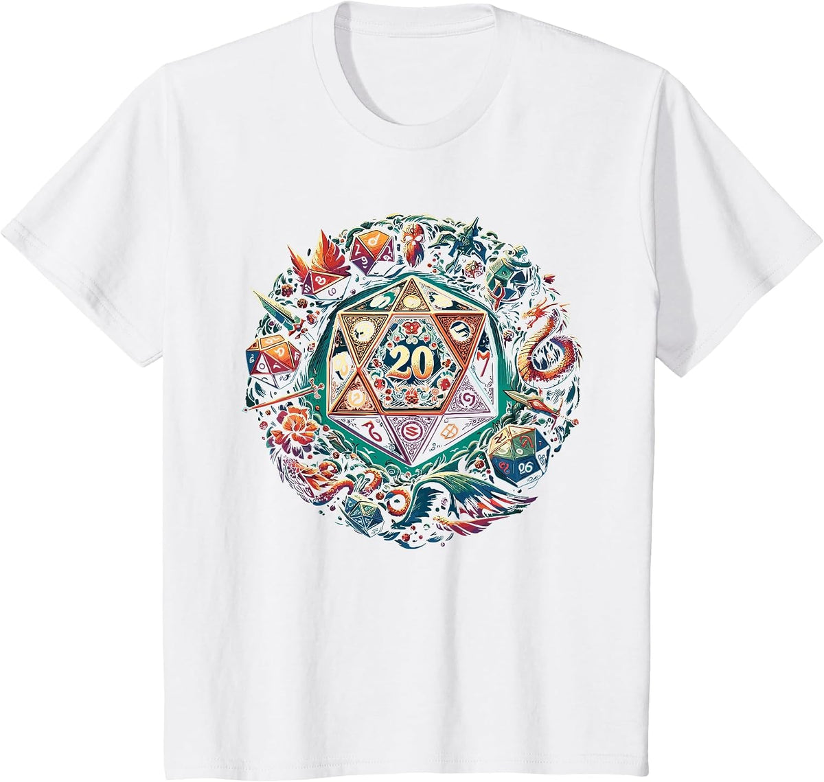 Role Playing Game RPG Master D20 Tabletop Funny RPG Gamer T-Shirt - White