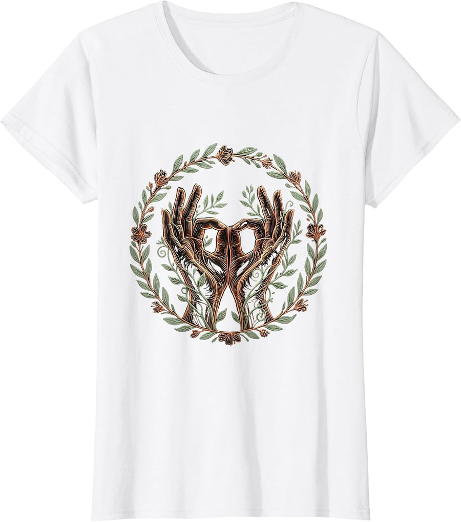 Women's SPED Teacher ASL Sign Language Alphabet Gift T-Shirt - White