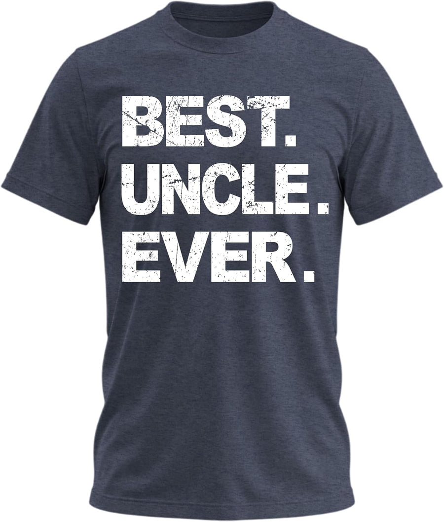 Awesome Uncle Looks Like Mens Funny Best Uncle Tee Shirt - Best Uncle Ever Navy Heather