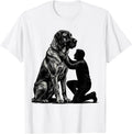 Men's Great Dane Dad Patriotic Pet Pride Humor T-Shirt - White