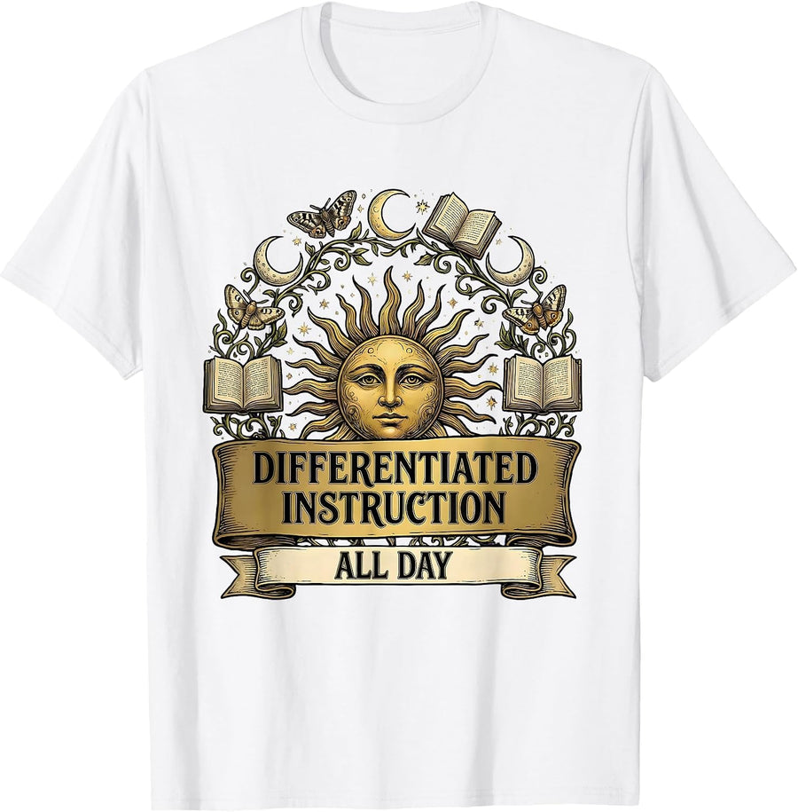 Men's Differentiated Instruction All Day Special Ed Teacher T-Shirt - White