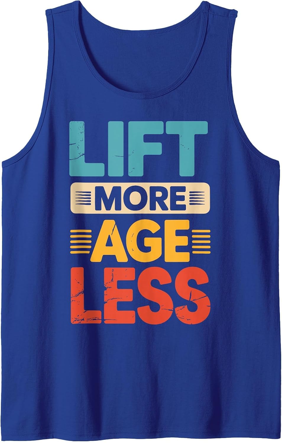 Lift More Age Less Tank Top - Royal Blue