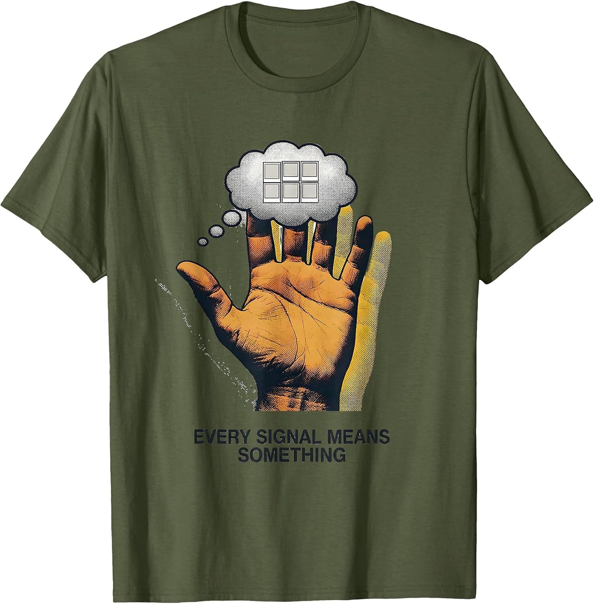 Every Signal Means Something Special Education Teacher T-Shirt - Olive Green