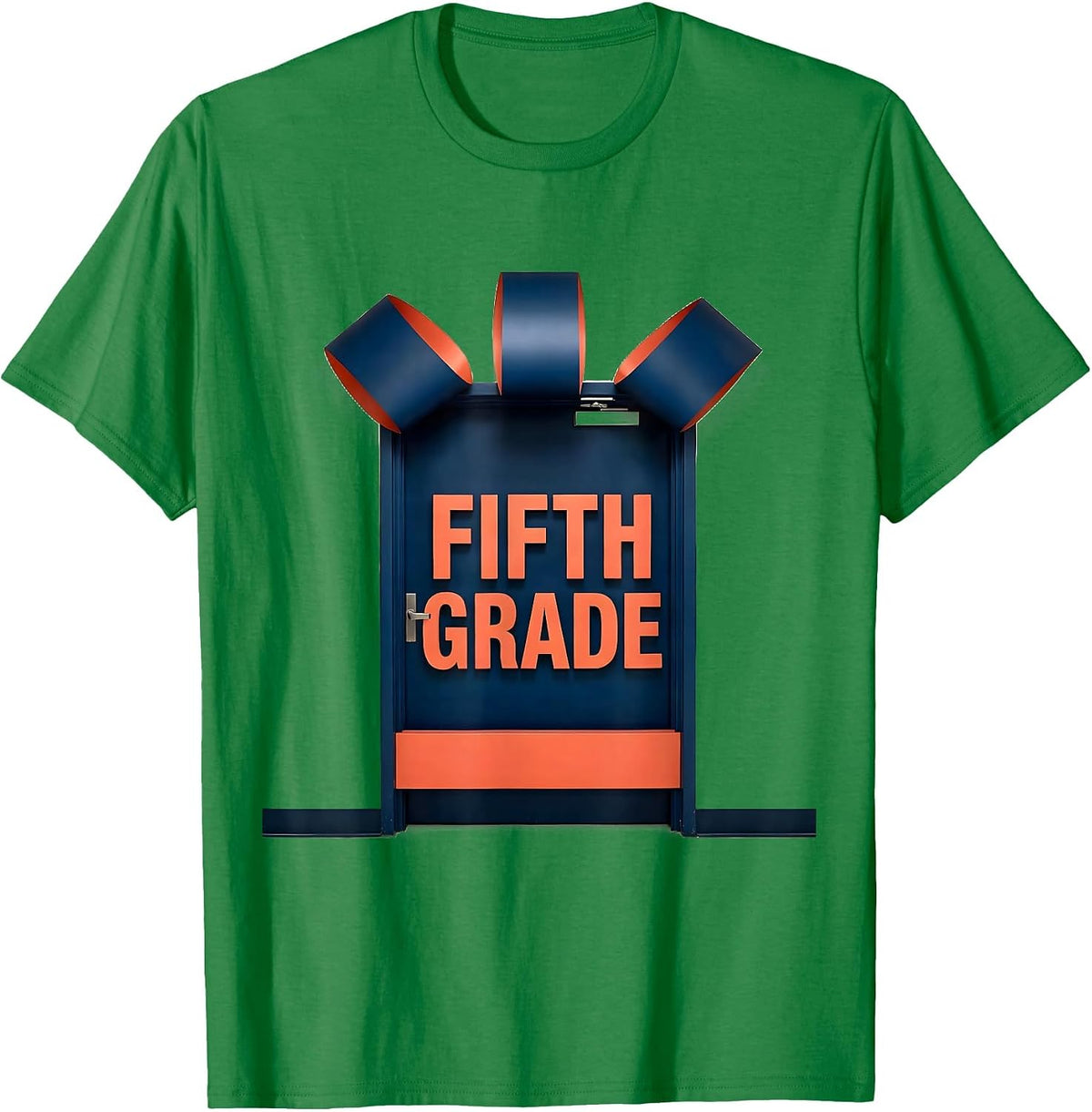 Men's Fifth Grade Cute Preppy Back To School Girl Teacher T-Shirt - Kelly Green