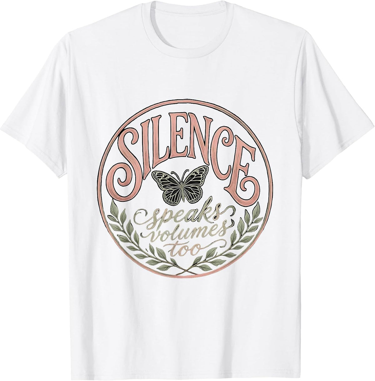 Men's Silence Speaks Volumes Too Autism Awareness T-Shirt - White