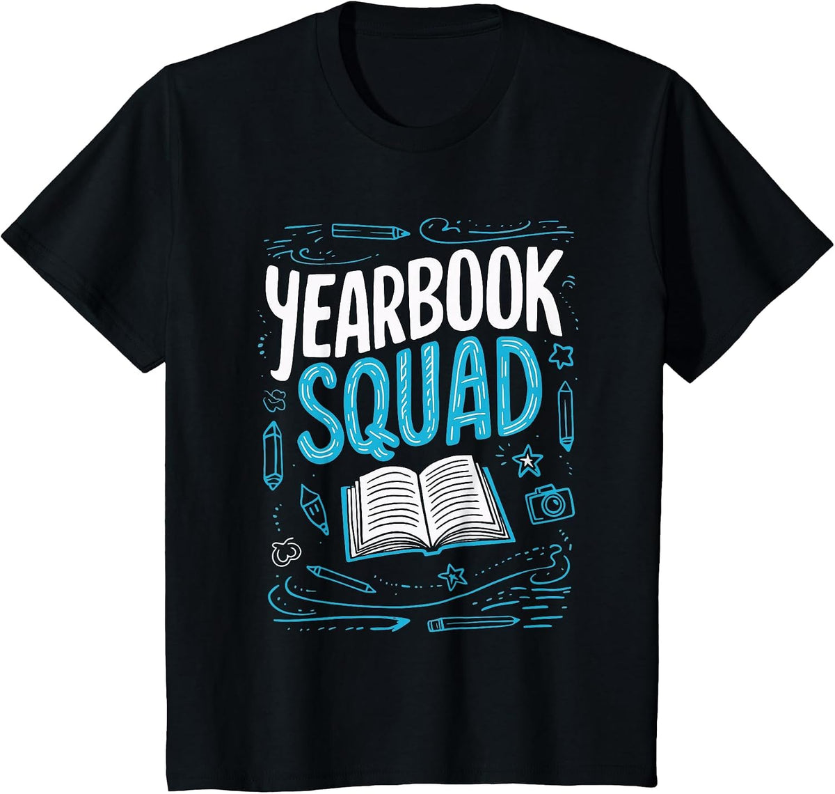 Yearbook Squad T-Shirt - Black