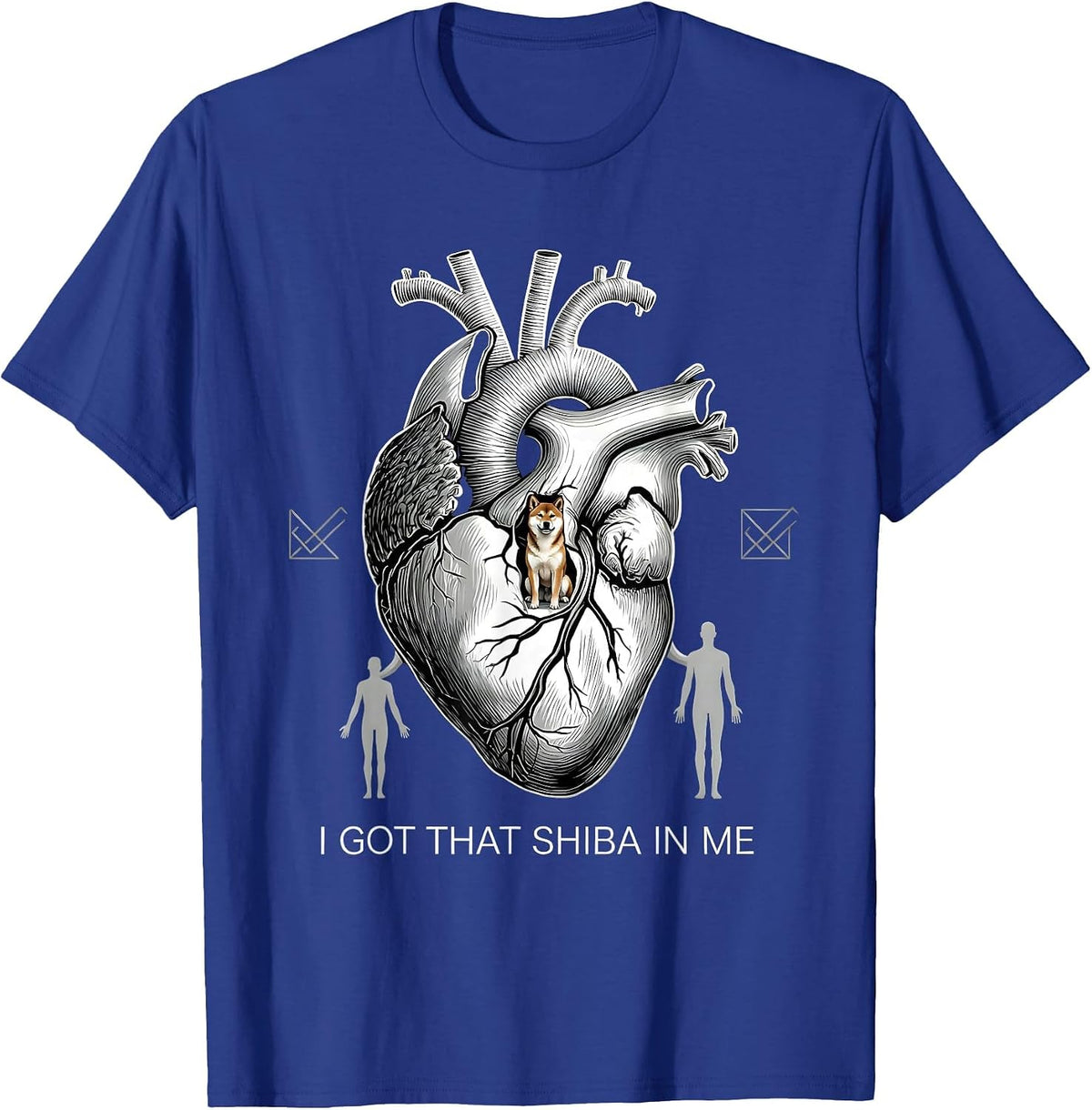 I Got That Shiba In Me Funny Dog Meme Humorous Viral Quote T-Shirt - Royal Blue
