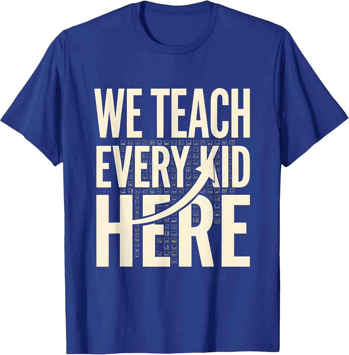 Men's We Teach Every Kid Here Specials Squad Teacher Team Back to T-Shirt - Royal Blue