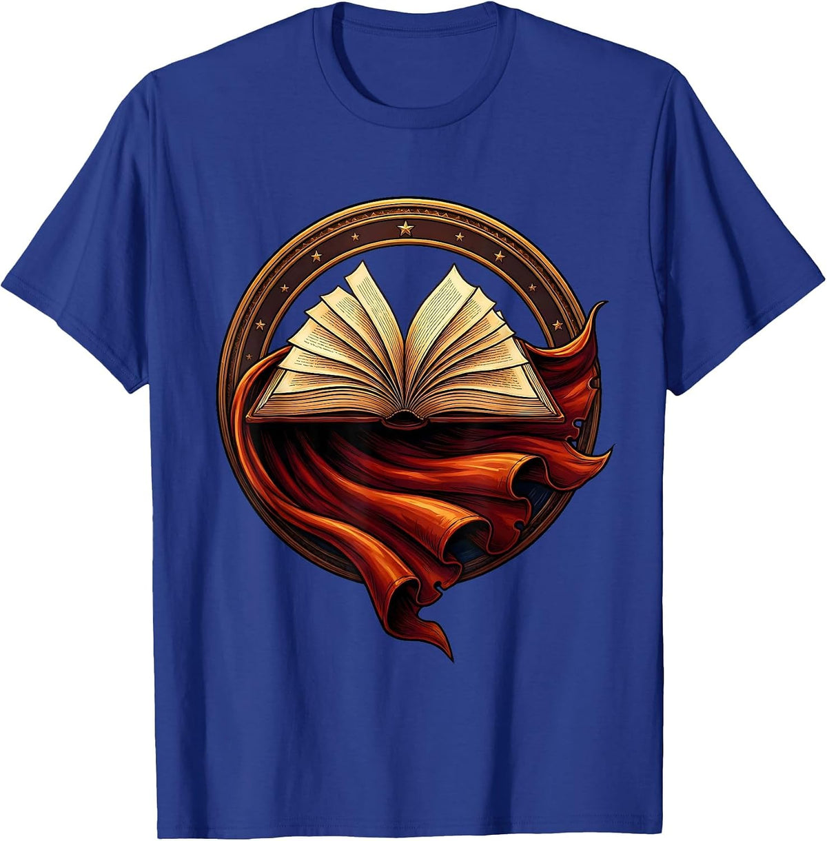 Superhero Special Ed Teacher Book Cape Gift T-Shirt - Royal Blue