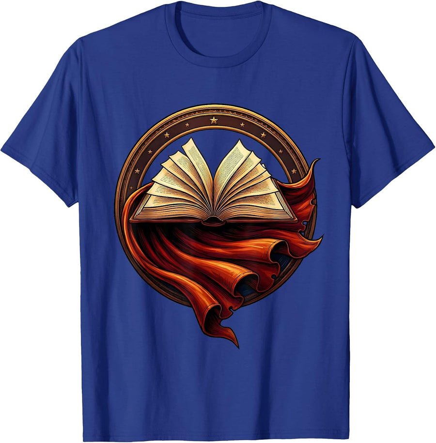 Superhero Special Ed Teacher Book Cape Gift T-Shirt - Royal Blue