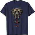 Drip Rate Cannot Be Certified Funny Great Dane Jowls Dog Mom T-Shirt - Navy Blue