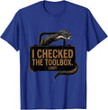 I Checked The Toolbox. Ferret Funny Ferret Lover Christmas T-Shirt - Royal Blue
