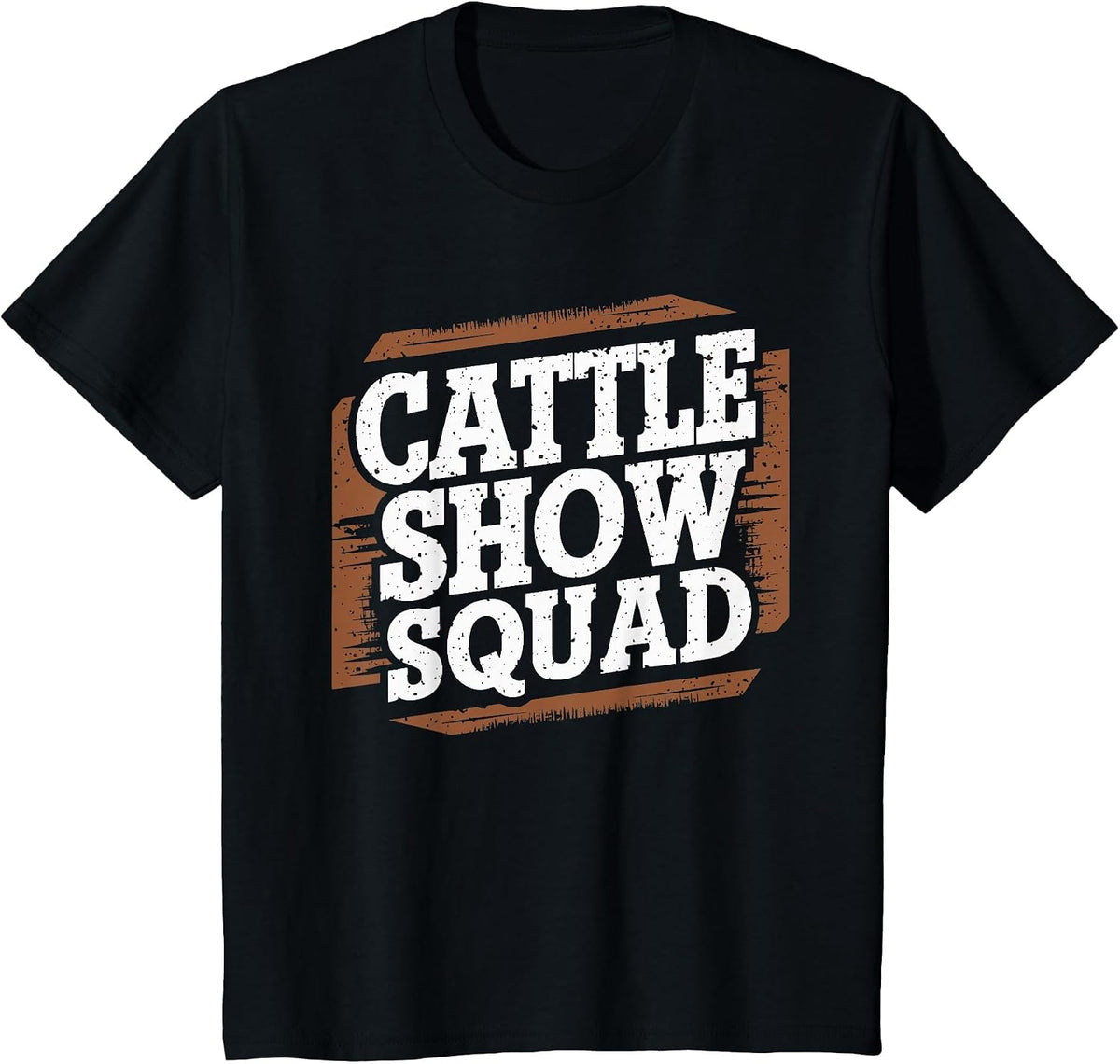 Cattle Show Squad County Fair Livestock Rancher T-Shirt - Black