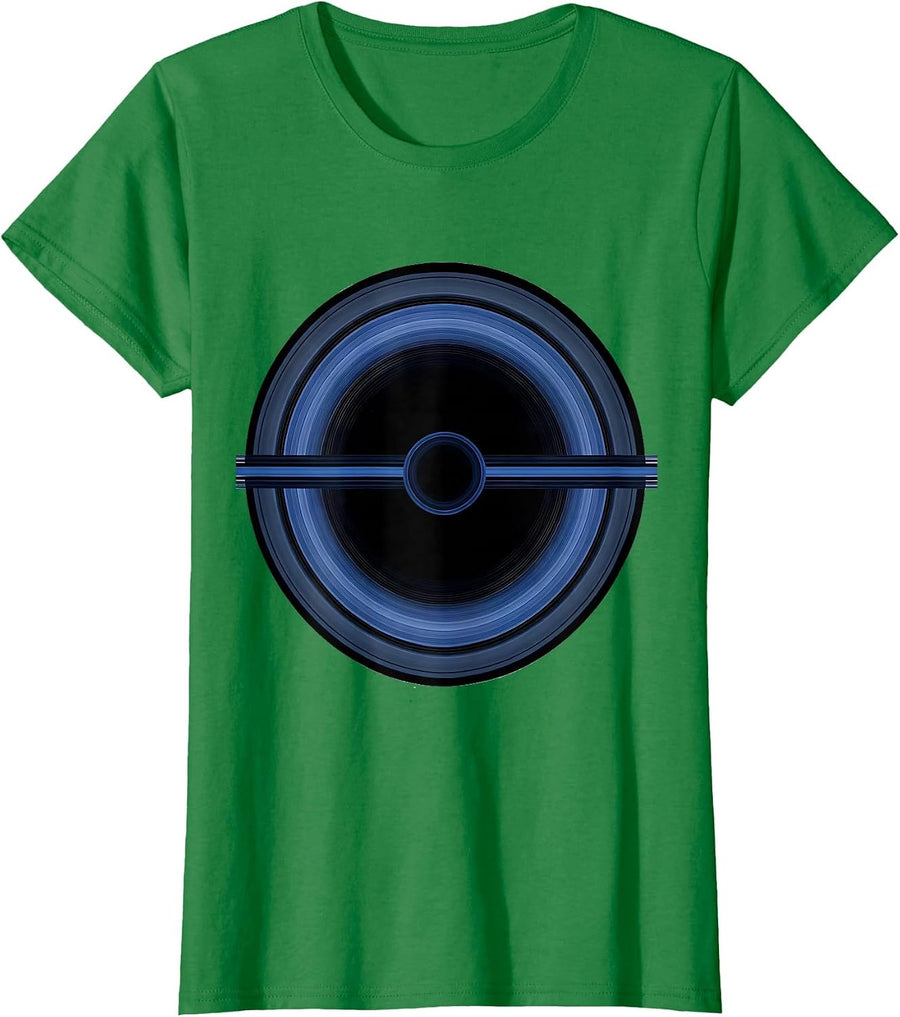 Women's Saturn Rings Fractions Space Math Graphic T-Shirt - Kelly Green