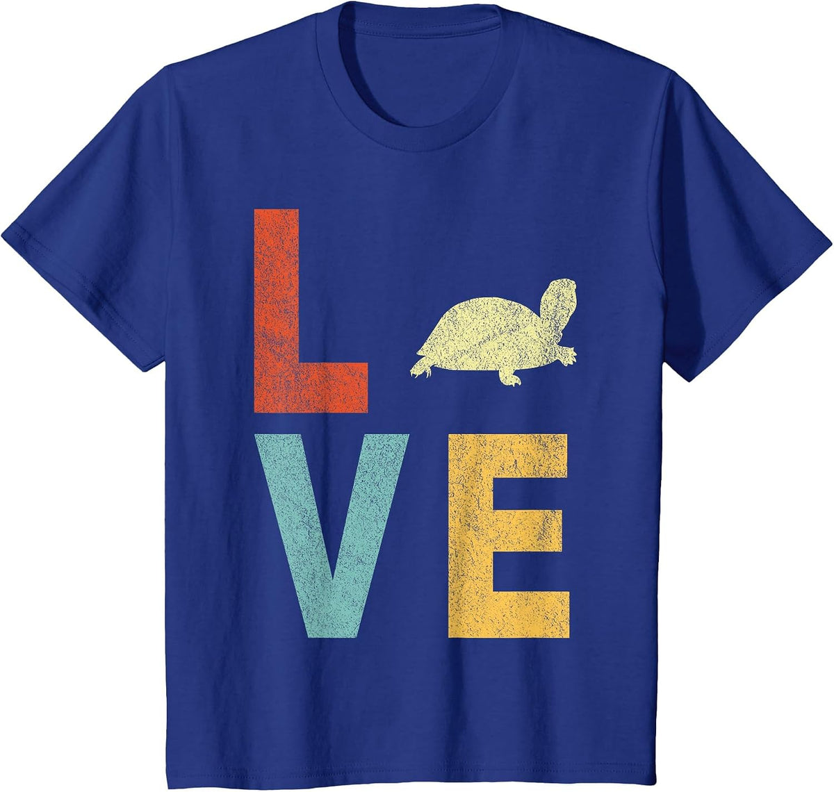 Love Tortoises Turtle Lover Funny Tortoise Quote Retro T-Shirt - Royal Blue